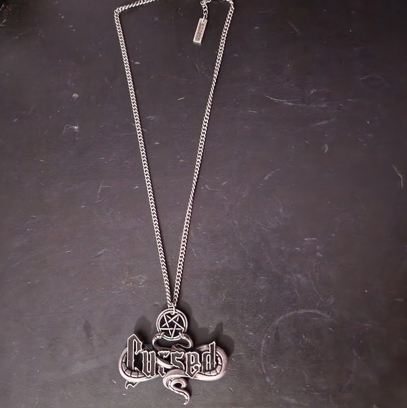 Killstar Cursed Serpent Pentagram Necklace - 16" - Picture 3 of 6